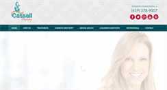 Desktop Screenshot of casselldentistry.com
